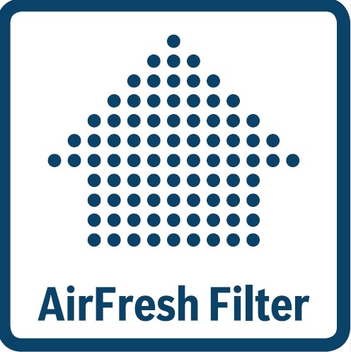 <b>Свести запахи фильтра AirFresh к минимуму.<b></b></b><br><br> < br > < br > Фильтр AirFresh с AntiBacteria, встроенный в вентилятор, уменьшает как бактерии, так и посторонние запахи в воздухе и обеспечивает постоянную свежесть в течение всей жизни устройства.