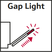 <b>InfoLightÂ®</b><br><br>LED-Lichtpunkt, der bei Betrieb des GerÃ¤tes auf den KÃ¼chenboden projiziert wird. ErhÃ¤ltlich bei GeschirrspÃ¼lern der Bauform "Vollintegriert". Dieser Lichtpunkt erlischt erst nach Beendigung des SpÃ¼lprogramms.
